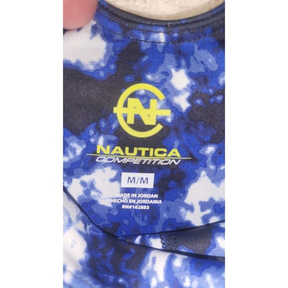 NAUTICA Competition Women's Sports Bra Crop Top Blue Logo Running Size Med - Picture 4 of 6